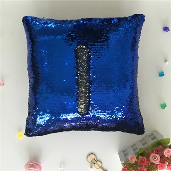 

Created Hot DIY Two Tone Glitter Sequins Pillows Cover Cafe Home Decorative Cushion Case Novelty Toys Geek Play Toy