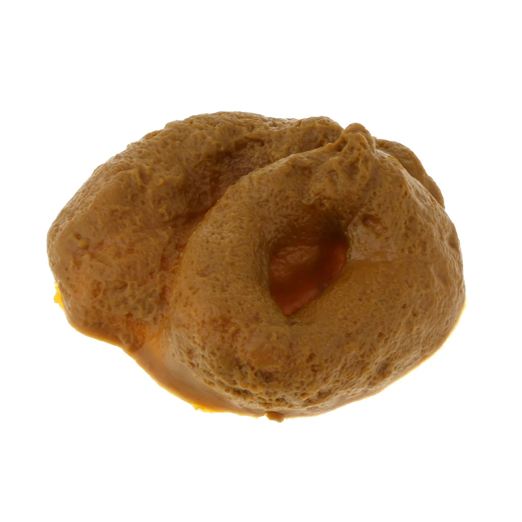 Simulation Dog Doo Poop Crap Turd Stool Party Prank Gag Gift Plastic Round