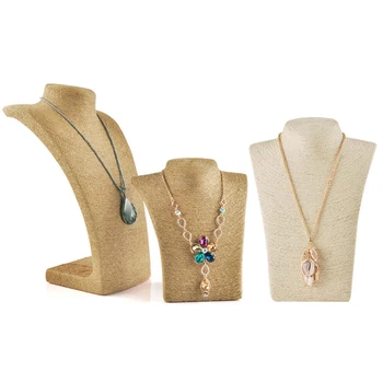 

Classical Long Board Necklace Mannequin Display Stand for Plush Customized Model Bust Jewelry Display Stand Rock