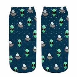 Горячие НЛО инопланетяне забавные Носки для девочек Эротические чулки для женщин носки с 3D специально для женщин Носки для девочек Для