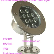 CE, IP68, 12 Вт открытый светодиодный прожектор, светодиодный открытый свет, DS-10-70-12W, 12 В DC, постоянное напряжение, из нержавеющей стали