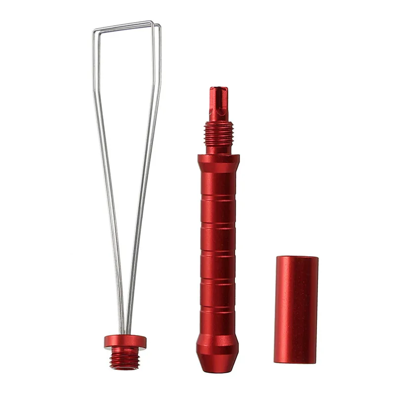 Keyboard Keycap Puller Adjuster For Mechanical Keyboard Cleaning Tool Aluminium Alloy Multi-function Red Key Cap Remover