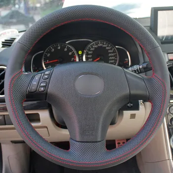 

DIY Sewing-on PU Leather Steering Wheel Cover Exact Fit For Mazda 3 Mazda 5 Mazda 6 2003-2009
