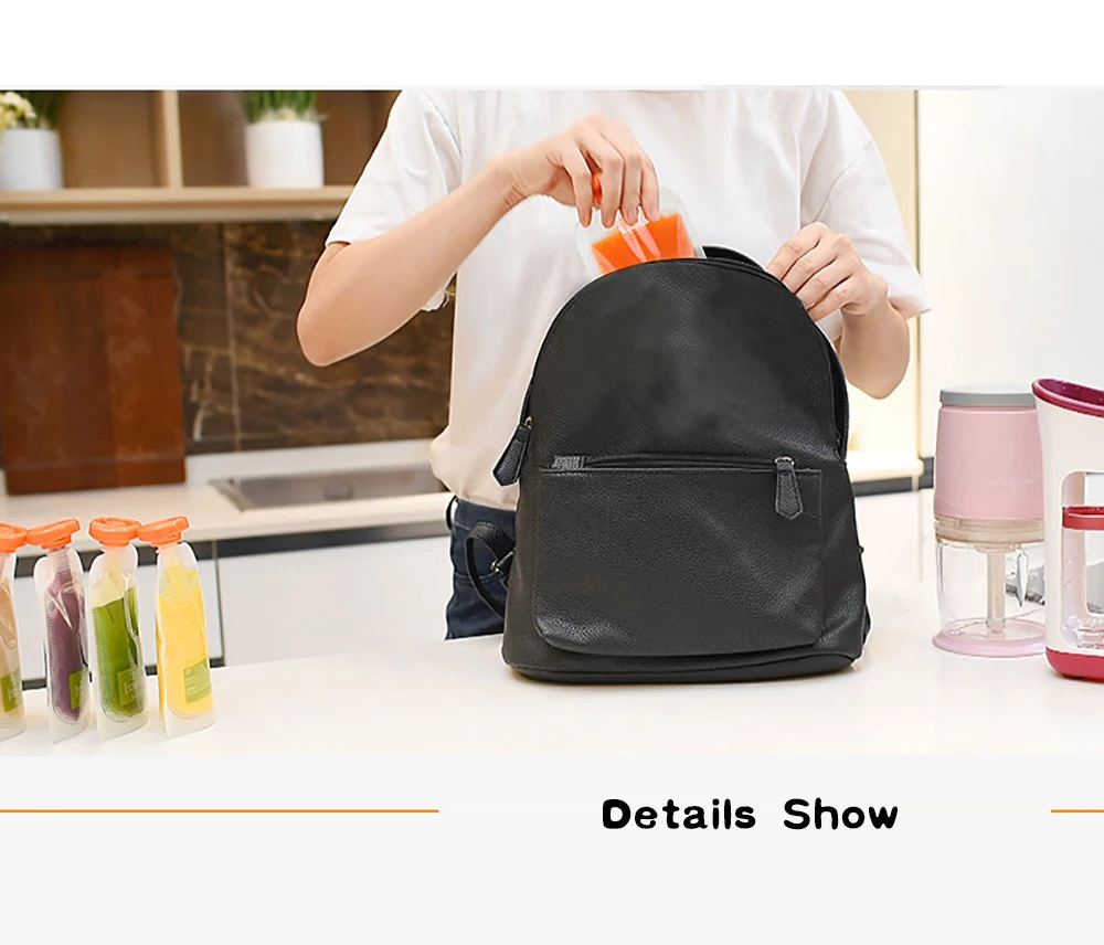 Squeeze Station Baby Food Organization Storage Containers Fruit Puree Packing Machine