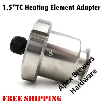 

1.5" TC Heating Element Adapter-1"NPS, include cord strain relief and internal grounding screw, Homebrew Hardware, Free Shipping