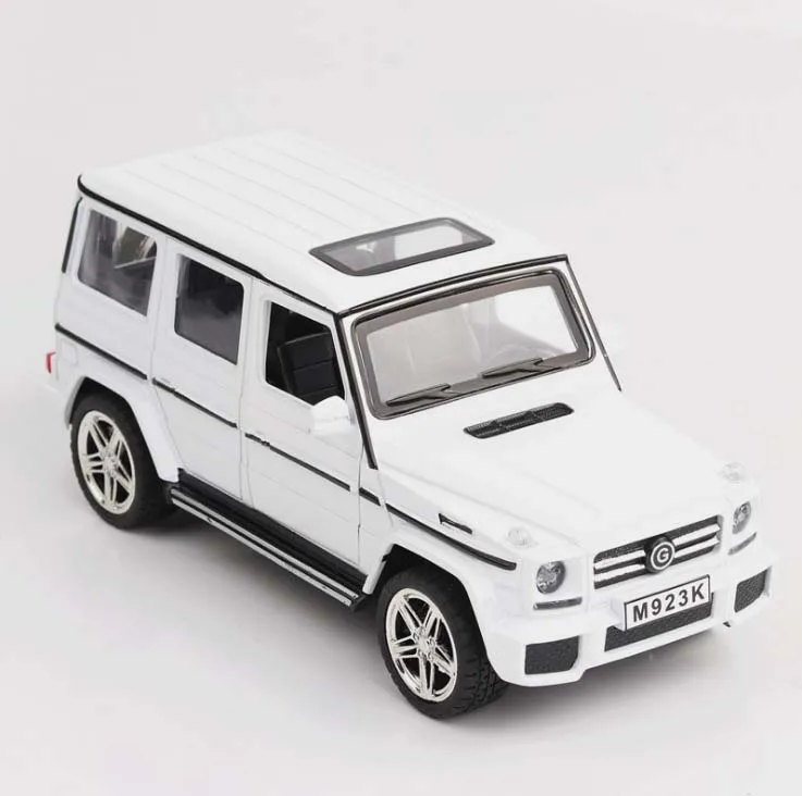 1:24 G65 SUV AMG, модель автомобиля из сплава, игрушка со звуком, светильник, игрушка для автомобиля, игрушки, белый, черный, для мальчиков, детский подарок