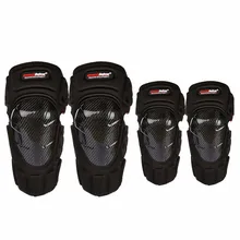 4PCS/SET Carbon Fiber Motorcycle Knee&elbow Protector Knee Guards Knee Pads