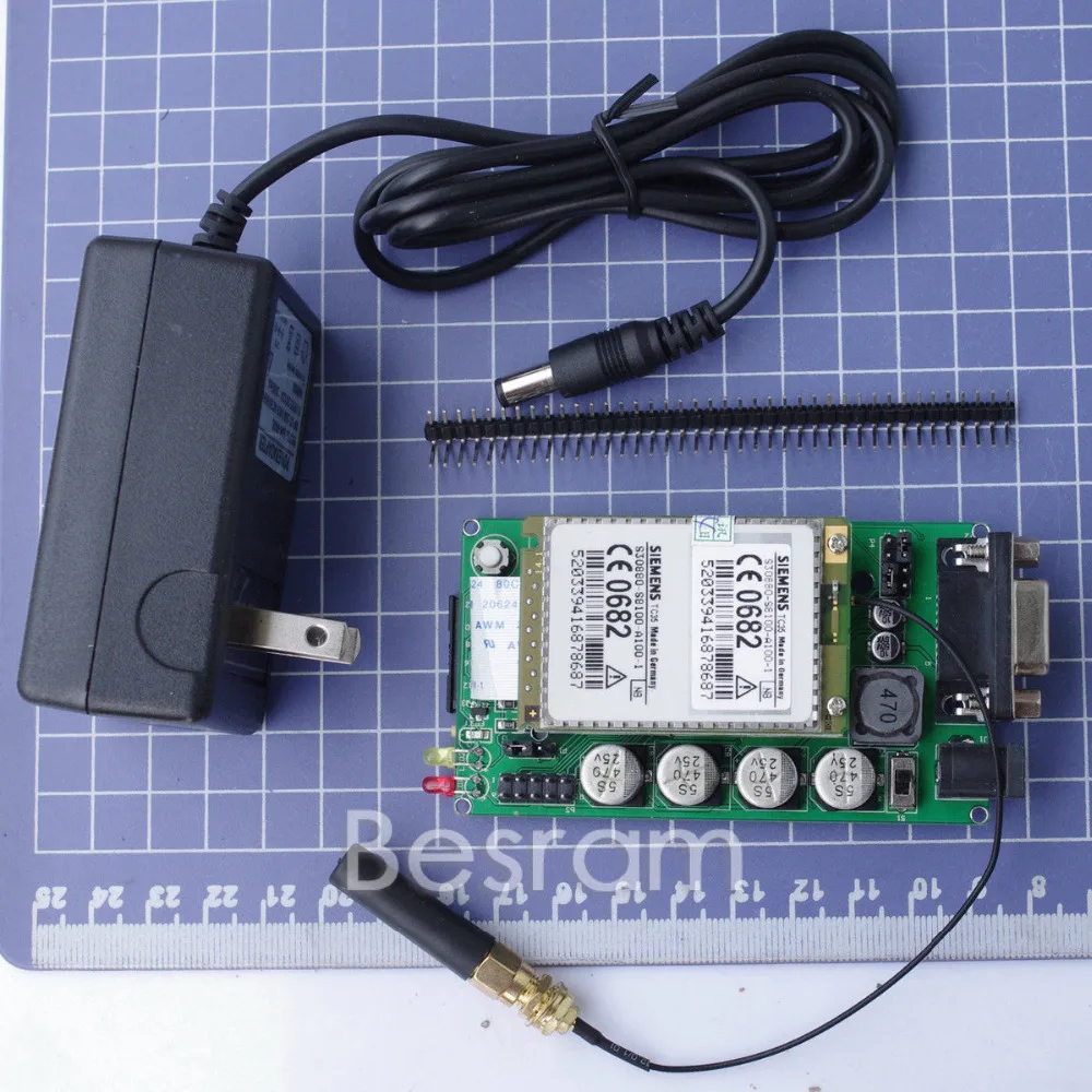 SMS GSM TC35i макетная плата Модуль UART/RS232 ttl w алюминиевая коробка