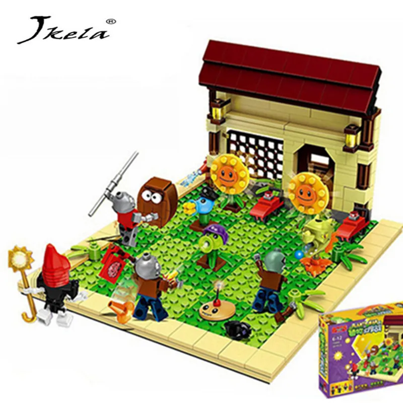 [Jkela] 387 stücke neue ideen pflanzen vs zombies geschlagen spiel Bausteine set Spielzeug Kompatibel legoingly geschenk für kinder action