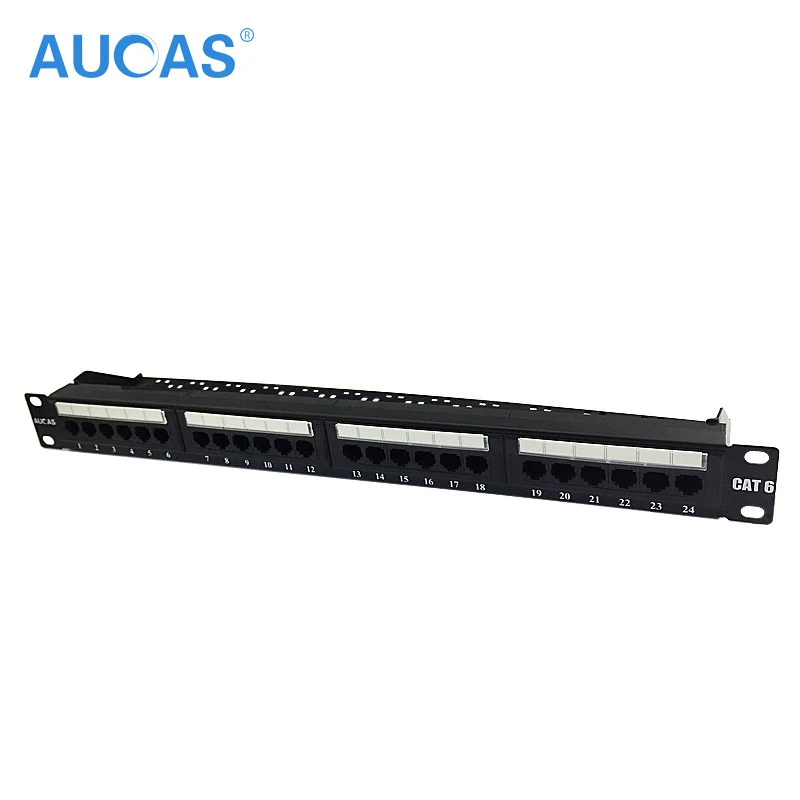 AUCAS 24 порта s CAT6 UTP Keystone патч панель cat6 кабельный каркас лицевая rj45 порта|patch