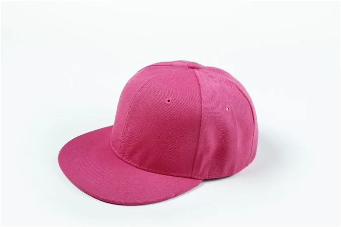Snapback оберточная Стеклопластиковая Регулируемая Мужская и женская кепка уличная Snapback пустые простые бейсболки gorra snap back - Цвет: rose red