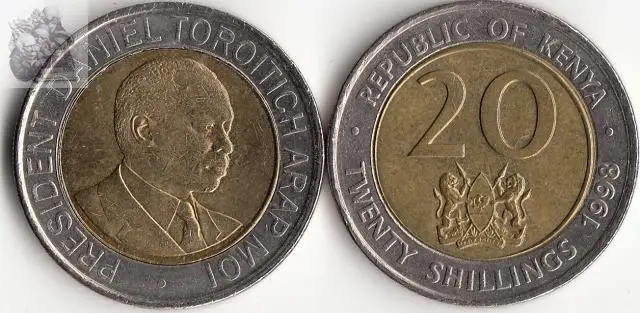 

Kenya 20 shillings Coin Africa 100% real and Original Coins for Personal Collection old