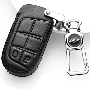 

Key Case keychain for jeep renegade 2019 for cherokee car leather key bag buckle car keychain