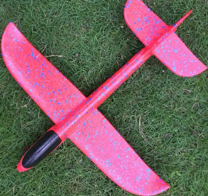 36 см DIY ручной бросок летающий самолет s игрушки для детей пена модель аэроплана вечерние наполнители летающие Plane Самолет игрушки игры - Цвет: 36cm red