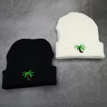 Зимние шапки для мужчин/женщин, вязаные шапочки, ярлыки для растений, черные и белые унисекс шапочки, кепки для влюбленных, теплые шапочки, повседневная шапка