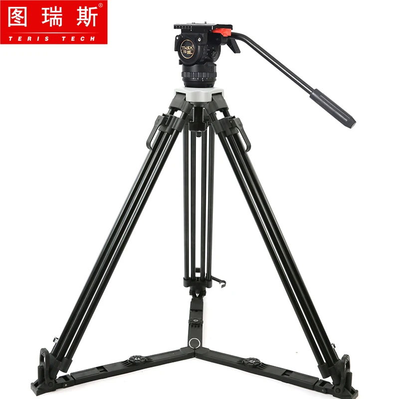 

TRIX TS-N6L Aluminum Video Camera Tripod Kit Fluid Head Load 7KG Professional Tripod stand for Video camera film camera