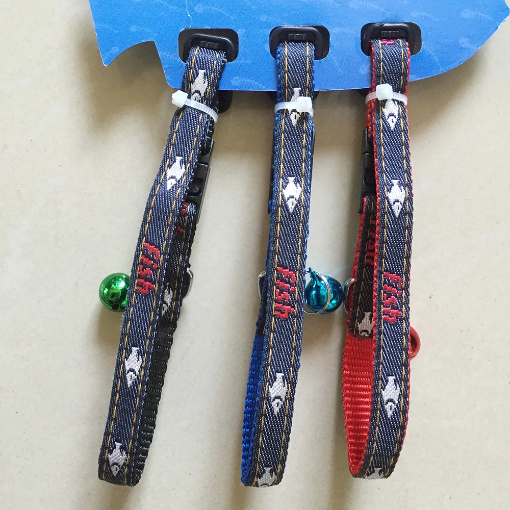 12pcs/lot New Safety Denim Nylon Dog Puppy Cat Collar Breakaway Adjustable Cats Collars with Bell 1.0cm Nylon 12pcs/lot New Safety Denim Nylon Dog Puppy Cat Collar Breakaway Adjustable Cats Collars with Bell 1.0cm Nylon