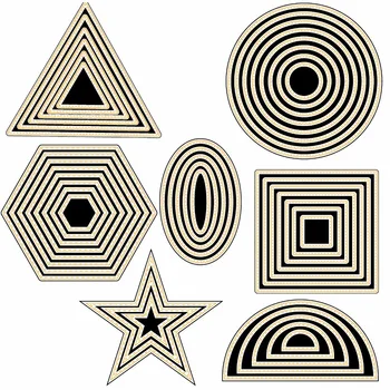 

Various Geometric Shapes Metal cutting dies stencils for DIY Scrapbooking/photo album Decorative Embossing DIY Paper Cards