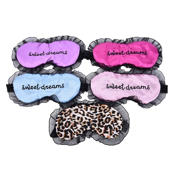 

1Pc Blindfold Sleeping Travel Rest Patch Blinder Sleeping Eye Mask Adjustable Lace EyeShade Nap Cover Hot Sale
