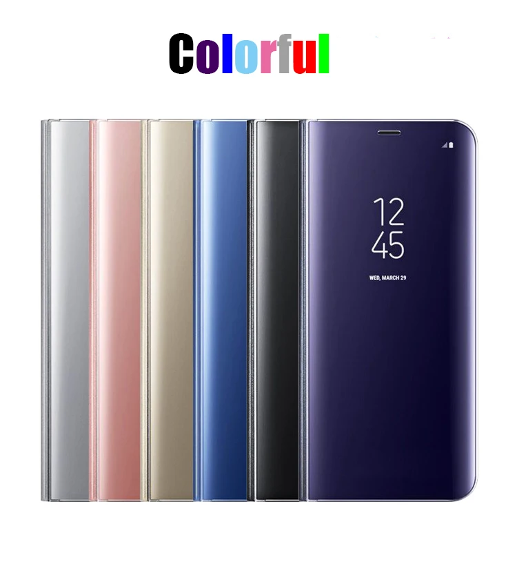 

Mirror Flip Case funda for Samsung Galaxy S6 S7 Edge Case Coque Cover For Samsung A50 A70 S10 S9 Plus S8 Note 10 Pro A9 A7 2018