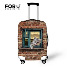 FORUDESIGNS/Портативный аксессуары для путешествий, чемодана Водонепроницаемый Пылезащитный протектор, Винтаж чехлы с животными для детей от 18-24 28 30 дюймов Чехол