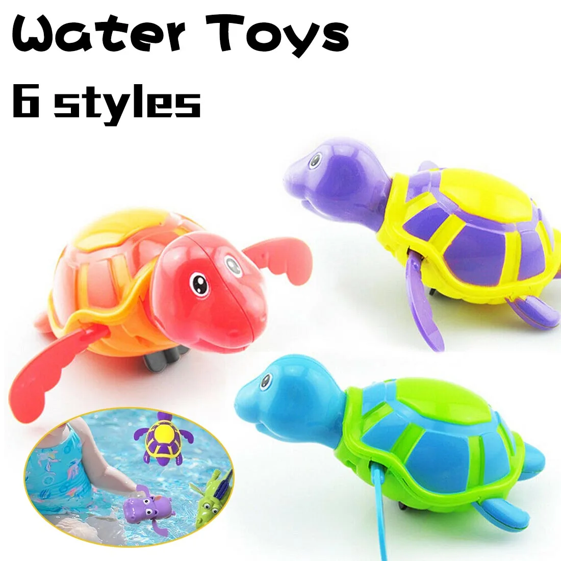 Детские игрушки для купания, пляжные игрушки, заводная черепаха, плавательный бассейн, детские игрушки, младенческие куклы, детские игрушки для душа, водные игрушки для детей