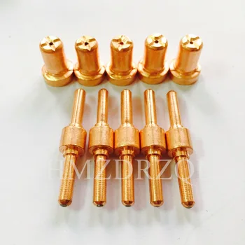 

PT31 Lengthened 10PCS Tigs&Nozzles LG40 Knife Plasma Cutter Cutting Torch Consumables Extended Kit Accessories 10PK