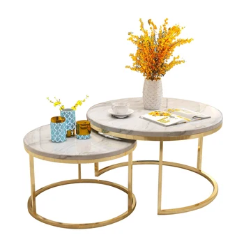 

Minimalist living room table design custom size marble coffee table