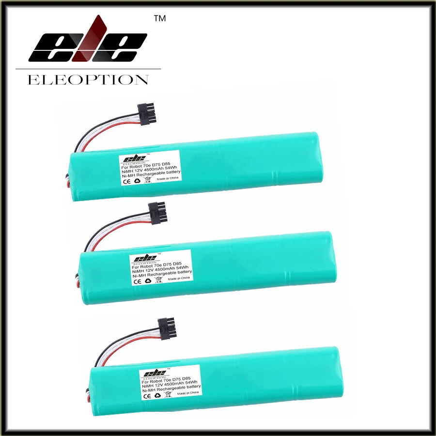 Goedkoop 3 stks 12 v 4500 mah 4.5Ah NI MH Eleoption Nieuwe Vervangende batterij voor Neato Botvac 70e 75 80 85 D75 d8 D85 Stofzuiger batterij