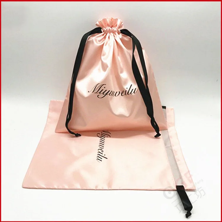 Silk bags Jewelry Satin Bag Product Packaging Pouches Custom Logo Drawstring Bags Wholesale-in ...