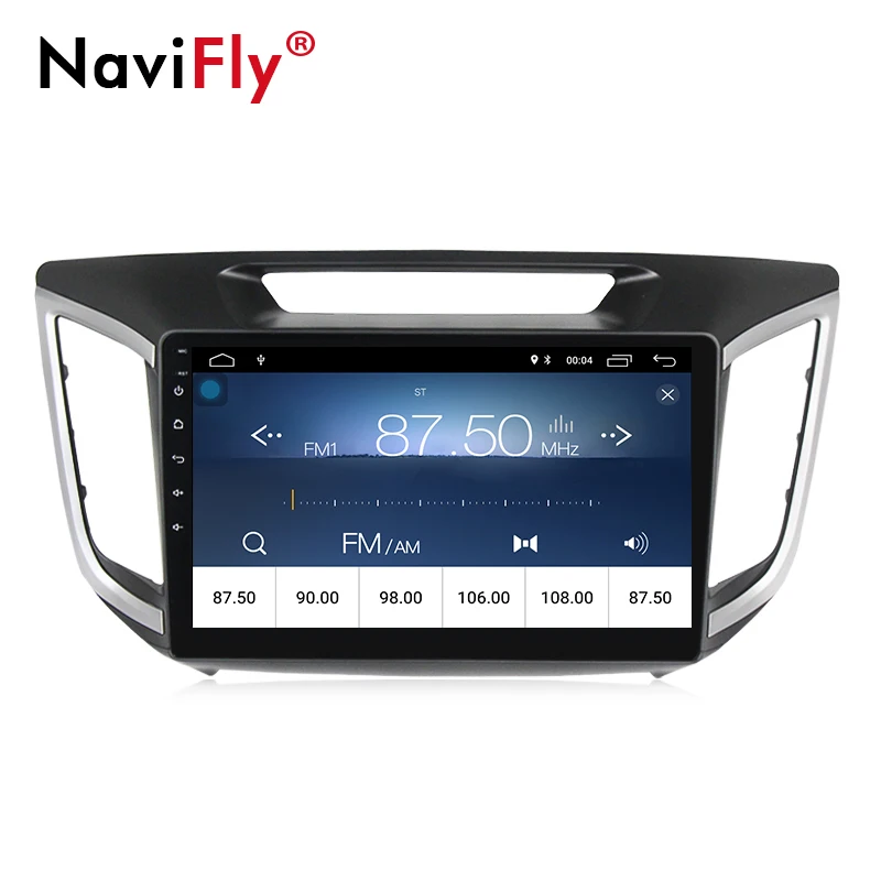 Navi-Fly Full touch 10,1 дюймов Большой экран Android8.1 Автомобильный мультимедийный видео плеер для hyundai Creta ix25- с gps navi