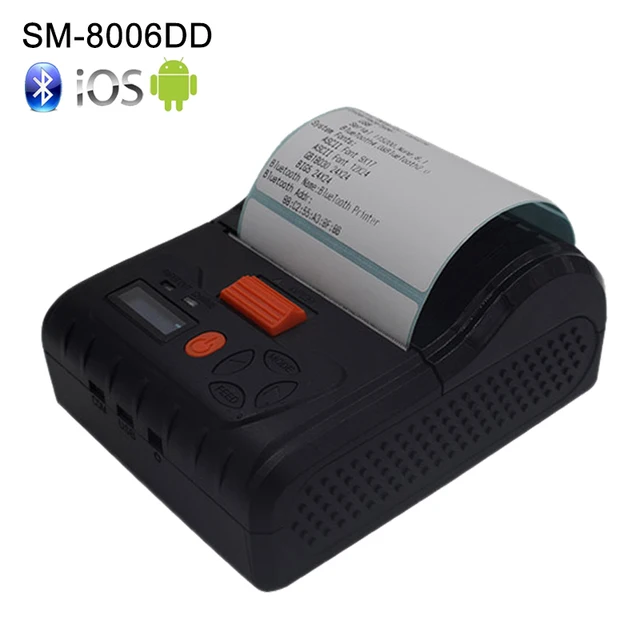 Best Price Mini 80mm Portable Bluetooth Barcode Thermal Label Printer Handheld Mobile POS Label Thermal Printer Support Android IOS Windows