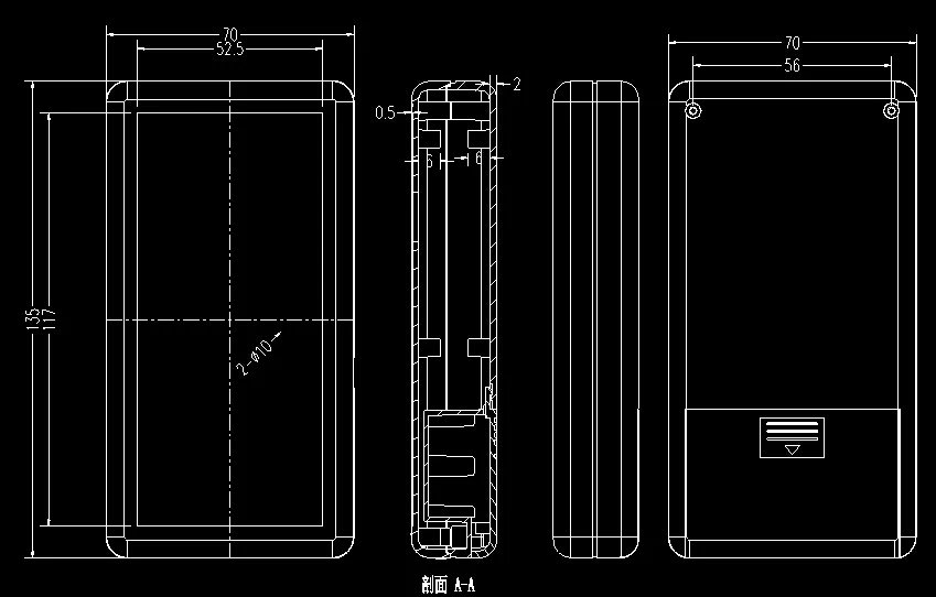 1 шт., ручной корпус 135*70*25 мм Электроника abs пластиковый корпус diy пластиковая коробка пластиковый чехол