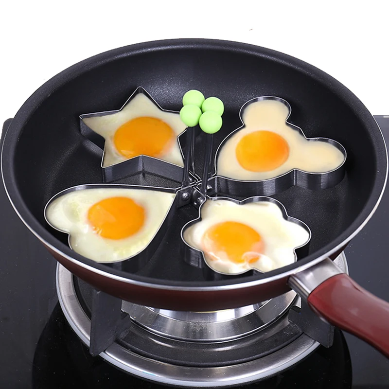 Cute Shaped Stainless steel Fried Egg Mold Pancake Rings Mold Frying