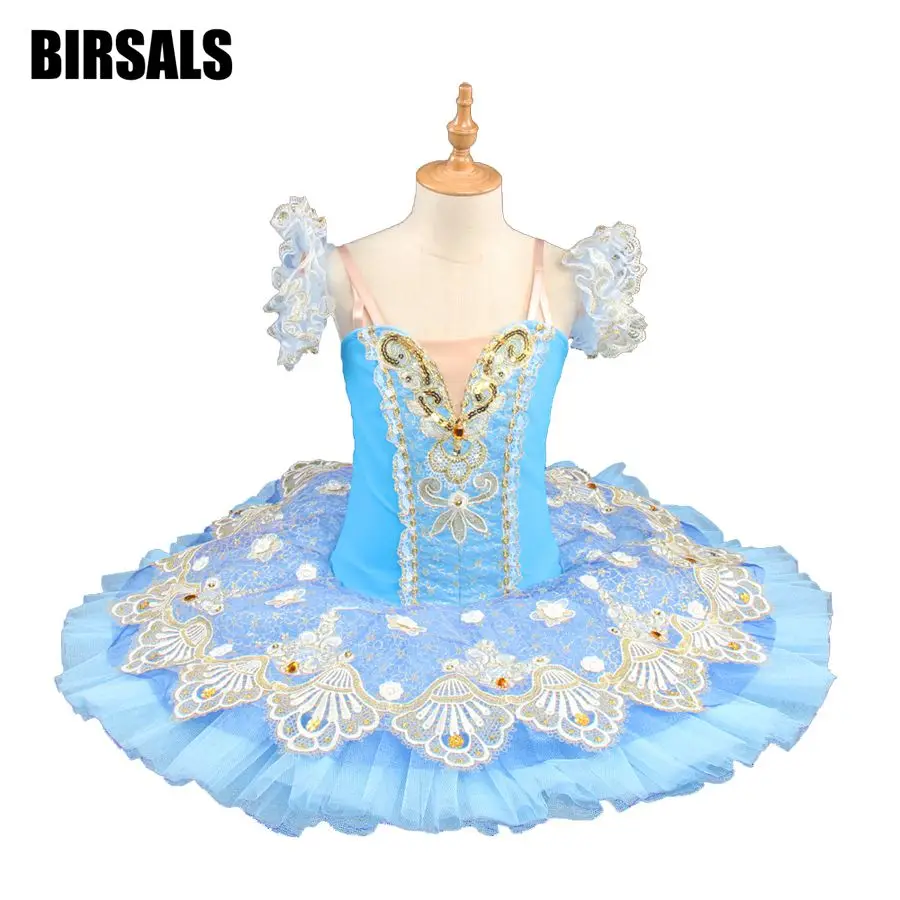 Blue Bird Professional Ballet Tutu Classical Ballet Tutus Blue Women Ballet Stage Costumes Ballerina  Tutu SkirtBT9053