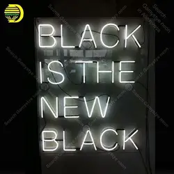 Неон для черный новый черный неоновых ламп LampGLASS трубки декор стен клуб спальня ручной работы Оптовая работа неоновый свет Декор 19x15
