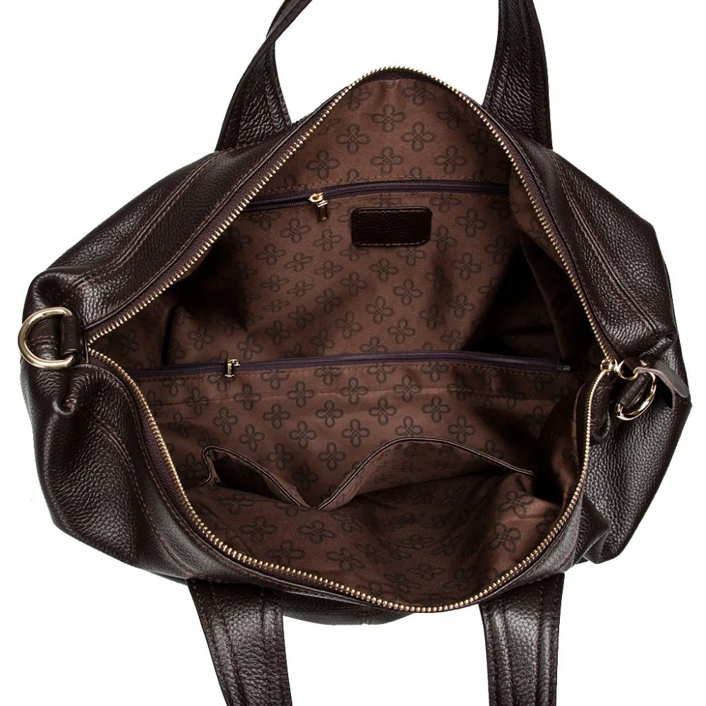 Zency женская сумка из натуральной кожи кофейного цвета, женские сумки-тоут, классические черные сумки-мессенджеры через плечо, сумка через плечо из Бостона