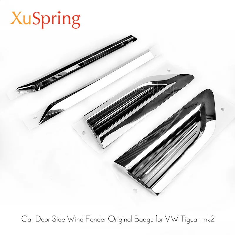BTSDLXX Car Porta Laterale Wing Fender Emblema Distintivo Etichetta Trim per Volkswagen VW Tiguan MK2 2016 2017 2018 Door Side Badge Sticker Styling Accessories