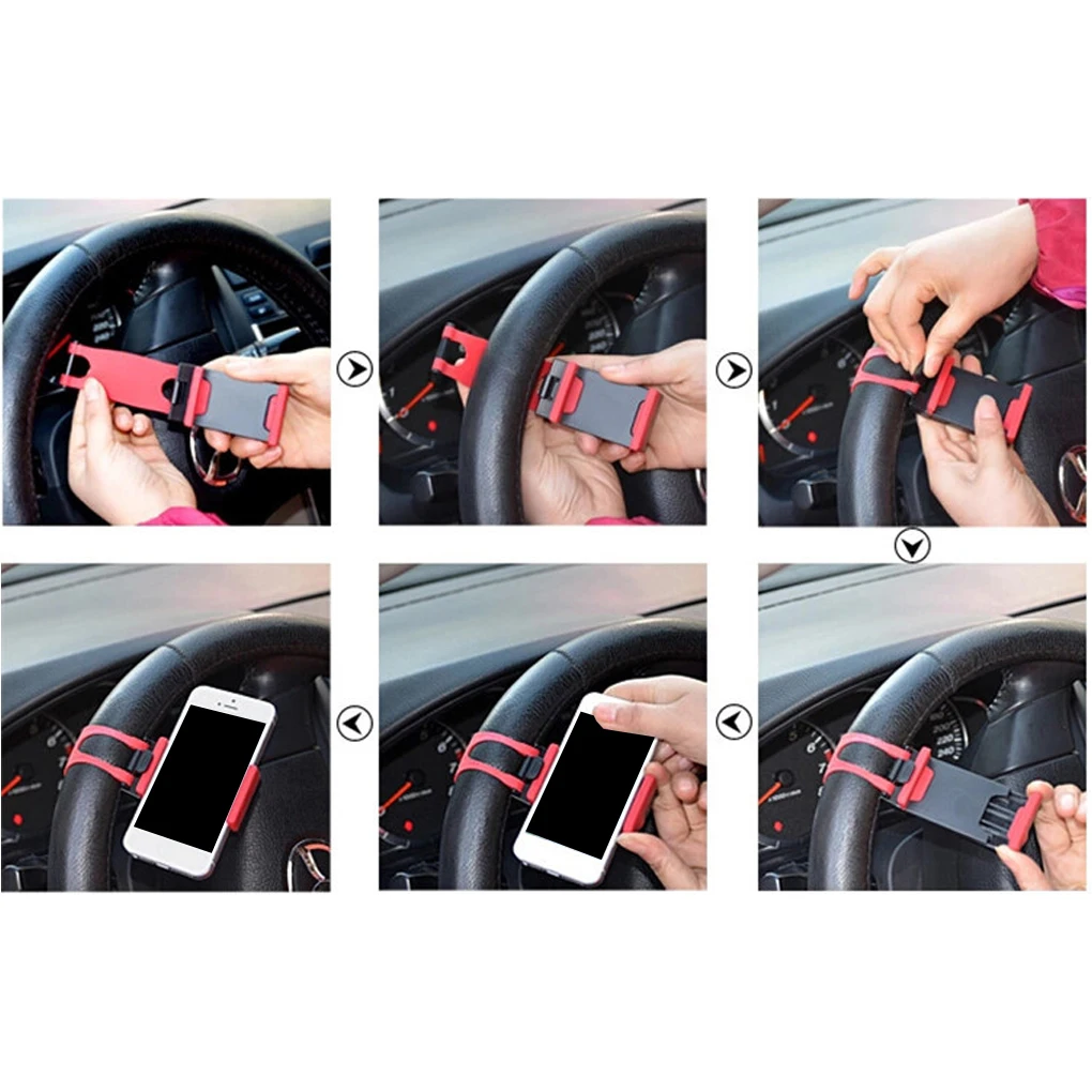  Neue Universal Auto Lenkrad Clip Halterung für iPhone 8 7 7Plus 6 6s für Samsung für xiaomi für Hua