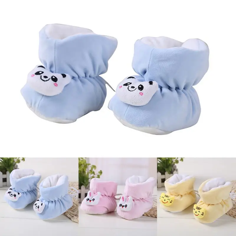 

Winter Newborn Baby Shoes Infants Thick Warm Velvet Soft Bottom Non-Slip Shoes Newborn Baby Toddler shoes Anti-Fall Shoes 0-6M