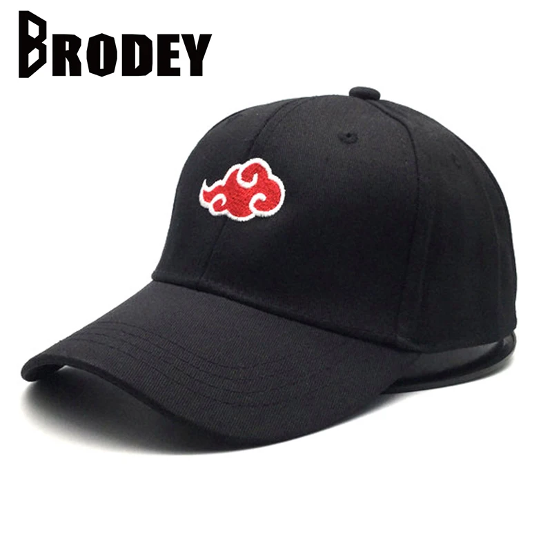 

Cotton Baseball Cap Japanese Anime Naruto Logo Embroidery 2019 Ponytail Baseball Cap Men Dad Hat Black Snapback Hip Hop Caps