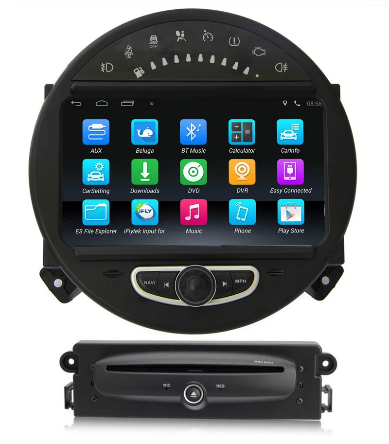 Sale Android 5.1 Car DVD Player GPS Navigation for BMW Mini Cooper 2006-2013 with Radio Bluetooth USB SD AUX Stereo 3G WiFi 4Core 1