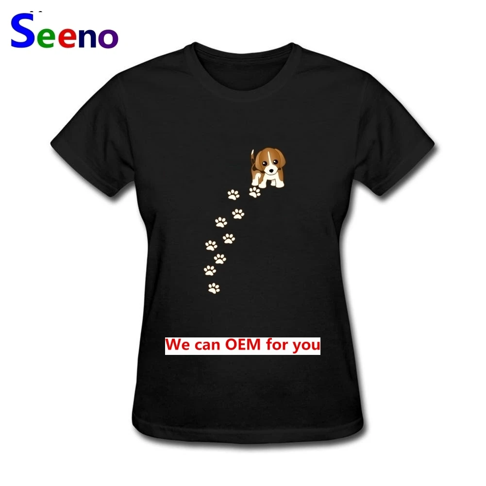 

Girl Tee Shirt Beagle Puppy Dog T Shirt Woman Casual Short Sleeve 100% Cotton O Neck Tops Clothes Woman's T-Shirts Tops
