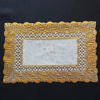 

2 Pcs/lot weave Placemat fashion pvc dining table mat disc pads bowl pad coasters waterproof table cloth pad slip-resistant pad