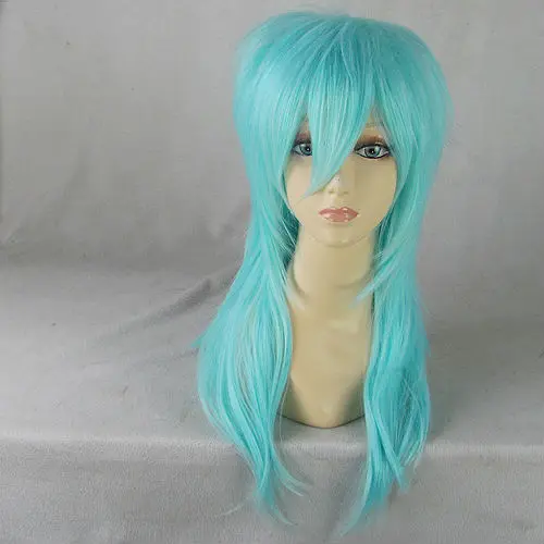 

Seragaki Aoba 55cm Sky Blue Half Long Synthetic Cosplay Anime Wig.Coser Hair