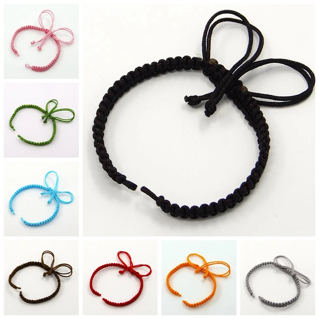 50 Pcs Braided Nylon Cord For Diy Bracelet Jewelry Making 50 Pcs Braided Nylon Cord For Diy Bracelet Jewelry Making Accessories Whole Supplies Pink