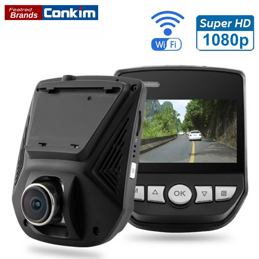 

Conkim Car DVR Camera Novatek 96658 DVRs WiFi APP Mini Hidden Cam 1080P Full HD Sony IMX323 Auto Video Recorder Dash Cam GS63H