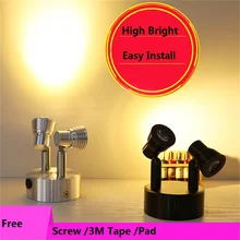 2 Вт/6 Вт подзарядка с двойной головкой дистанционный точечный свет, пульт дистанционного управления Показать свет, поворотный, Витринный Шкаф светодиодный аккумулятор прожектор