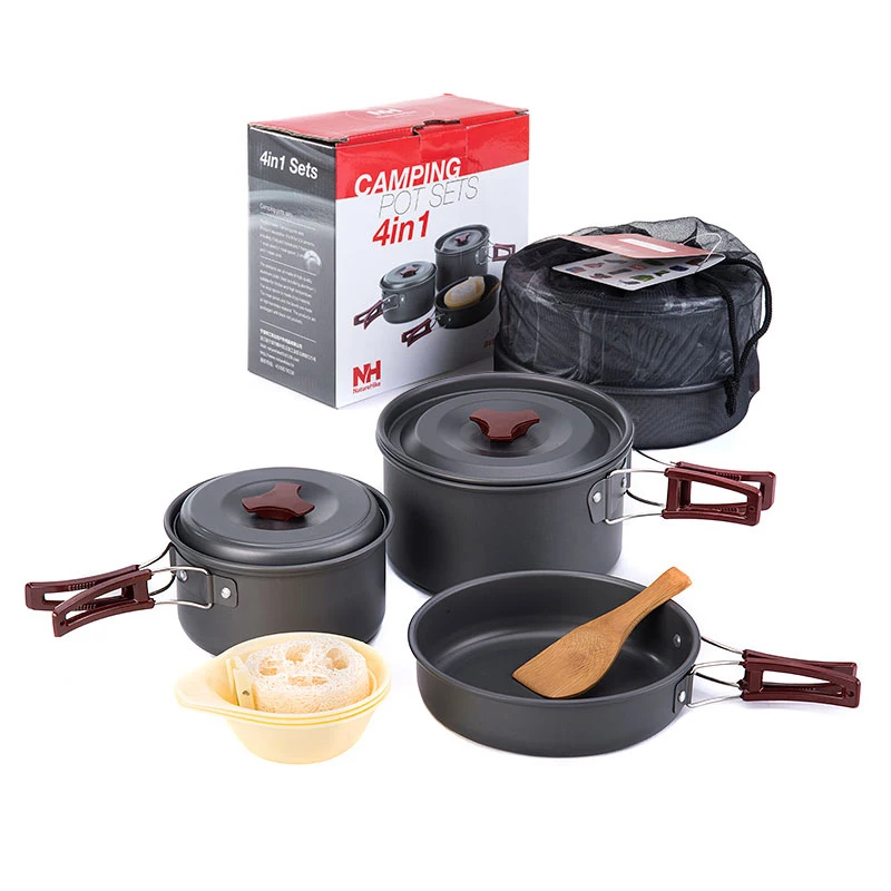 

Naturehike Outdoor Picnic Portable Camping Cooking Tablewares Cookware Pots and Pans Sets Kits 15754821074