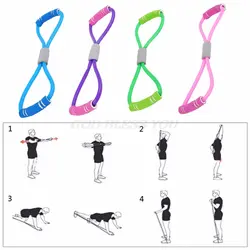 Главная для спорта для фитнеса для йоги 8 Форма тянуть веревку трубки оборудования инструмент тренажерный зал упражнения ралли